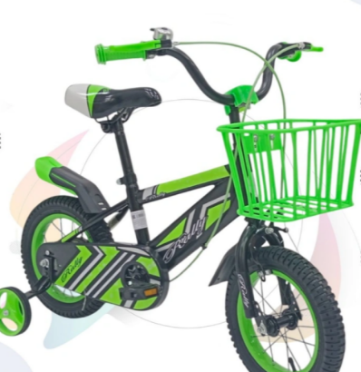 صورة دراجة أطفال خضراء رياضية مقاس 12